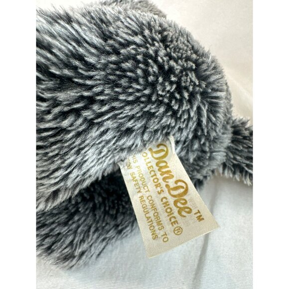 Plush Gray Puppy Dog Stuffed Animal By DanDee Collectors Choice 10" Realistic - Picture 5 of 6